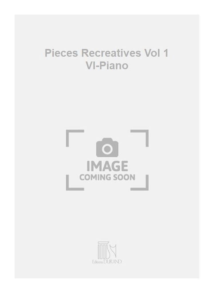 Pieces Recreatives Vol 1 Vl-Piano